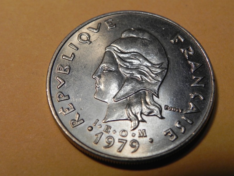 French Polynesia 1979 20 Franc Coin
