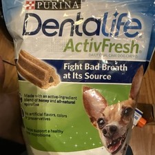 Purina DentaLife ActivFresh Daily Care Mini Dog Chews 16.9 Oz. Pouch Delicious
