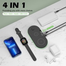 3In1 Wireless Charger Dock Station For Apple Watch 10/9/8/7 iPhone 16 Pro Max 15