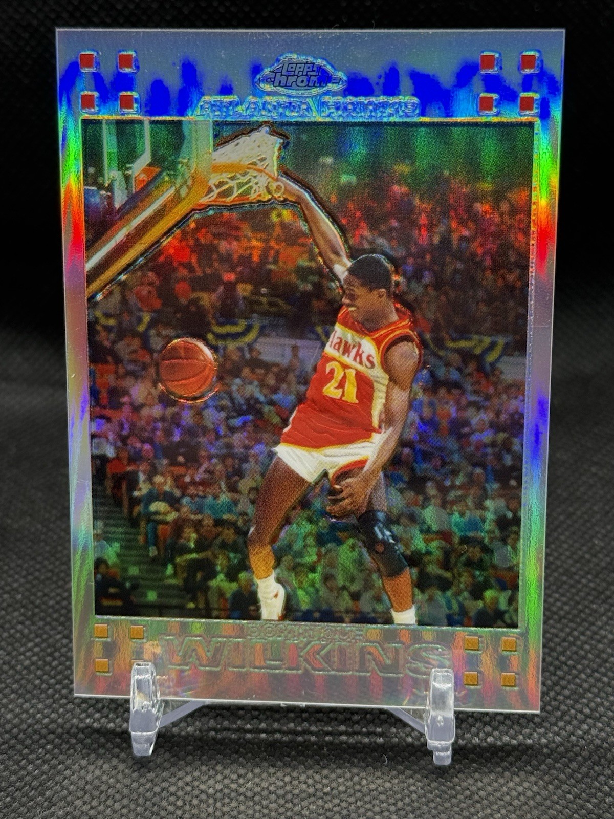 2007 Topps Chrome REFRACTOR #94 Dominique Wilkins /999 HOF SP Silver