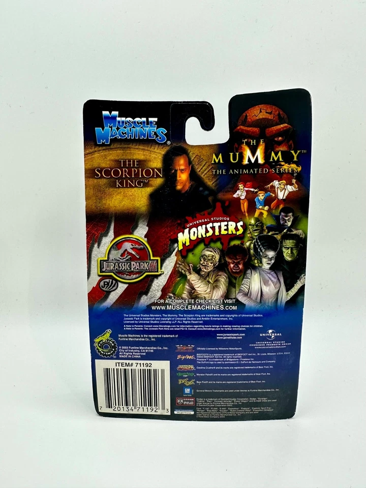 Muscle Machines 1/72 Wolfman Werewolf Monster Truck Funline Diecast 2003 - Image 2 of 2