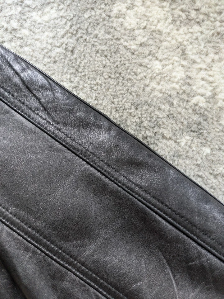 Michael Kors Men's Genuine Leather Moto Racer Jacket - XL - Image 4 of 4