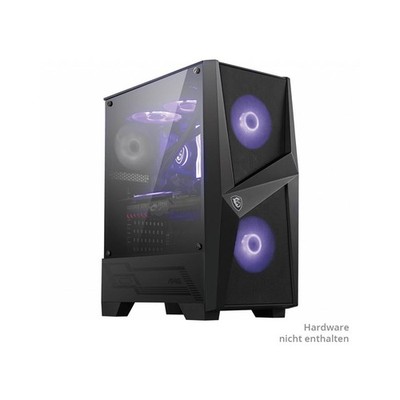 MSI MAG Forge 100M mit Sichtfenster Midi Tower ohne Netzteil schwarz