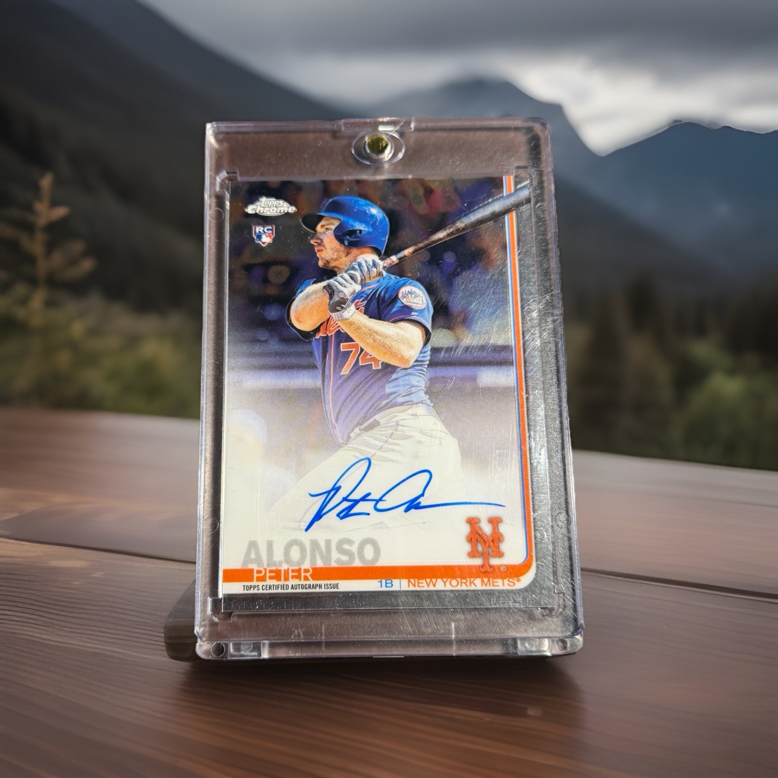 2019 Topps Chrome - Rookie Autographs Pete Alonso #RA-PA (AU, RC)