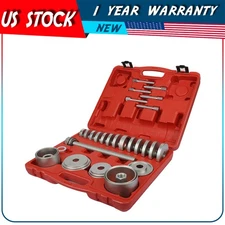 ?31 Pcs Front Wheel Drive Bearing Adapters Puller Install Bearing Removal Tool