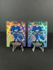 2024-25 Allure Zach Benson ORANGE & GREEN Colorful Futures #CF-1 (2 cards)