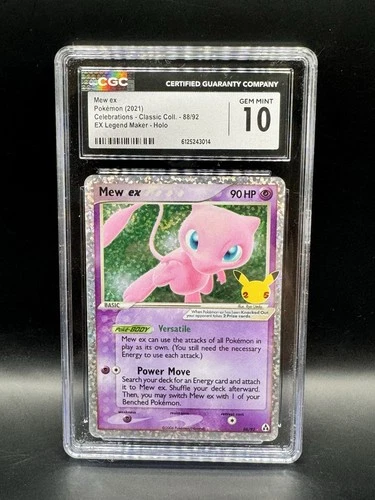 Mew ex 88/92 Celebrations: Classic Collection Holo - CGC 10