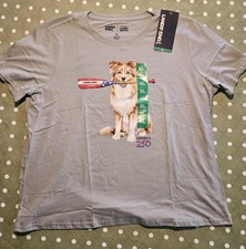 Lands End T Shirt Cotton America 250 Women's XL and L Lands End Made in USA