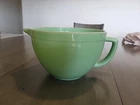 Vintage Fireking Jadite Jadeite Batter Bowl 2000 - 2.5L Has Handle EUC