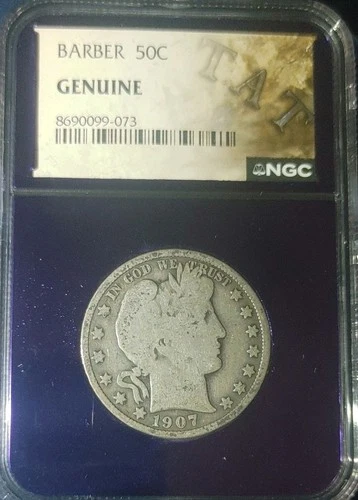 1907-P Barber Half Dollar — photo from another recent sale