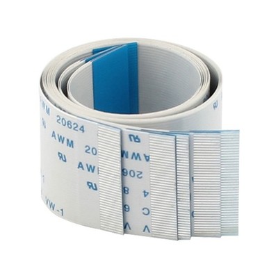 uxcell 40 Pin Flexible Flat Cable 0.5mm Pitch A Type FFC FPC Ribbon White 