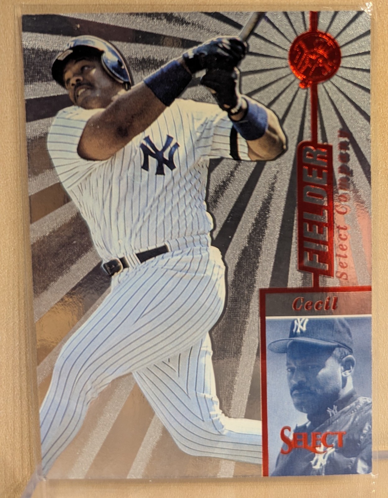 1997 Select COMPANY #52 Cecil Fielder Yankees RARE ETCHED FOIL PARALLEL