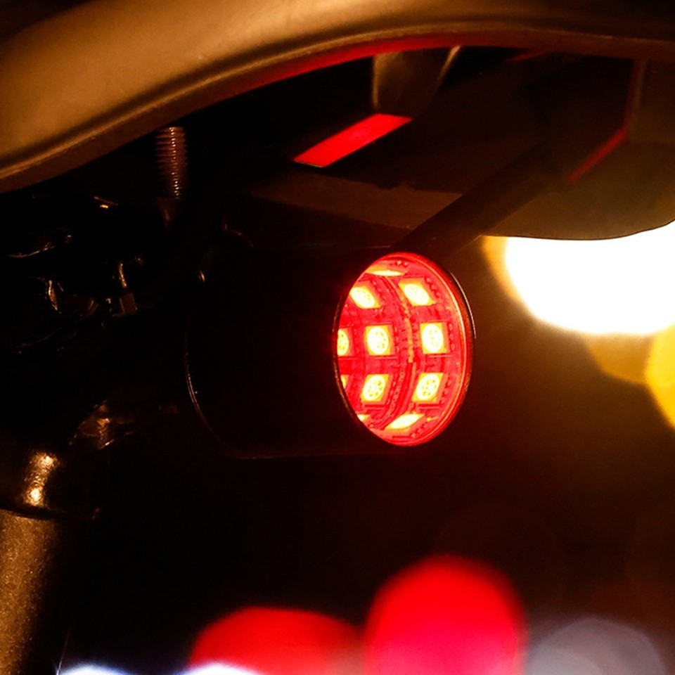 Bike Taillight COB LED Night Riding Long Press On/off Single Click ...