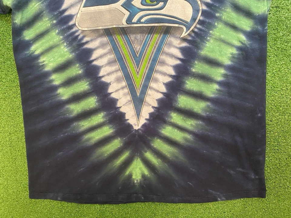 Camiseta De Colección Seattle Seahawks Para Hombres XL NFL Fútbol Y2K Majestuosa Tie Dye NFC Foto 3 de 4