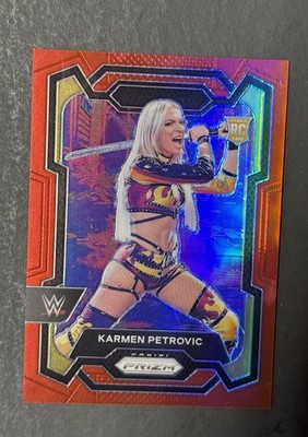 2024 Panini Prizm WWE - Karmen Petrovic #107 Red Prizm /299 (RC) Free Shipping
