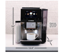 Bosch Fully Automatic Coffee and Espresso Machine - 36 Drinks, Double Cup Barist 12