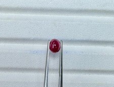 9x7x5 mm Natural Longido Ruby Oval Cabochon 1.80 Cts Loose Gemstone For Jewelry