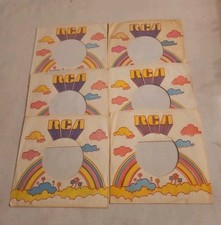 45 RPM 7" RECORD SLEEVES CO. SLEEVE 6 PACK SEE PHOTOS RCA Records SLV315