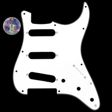3 Ply WHITE Pickguard for Fender Stratocaster USA MIM Standard SSS 11-Hole