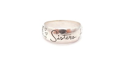 Sterling Silver 925 Sisters Ring Size 7 Inspiration