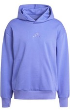 adidas mens All Szn Fleece Loose Hoodie Size L Semi Cobalt Blue