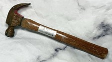 VTG Buffalo Drop Forged Claw Hammer Heavy Duty Wood Handle Carpenter W/ Label