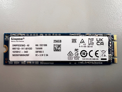 Kingston 256GB M.2 2280 NGFF SATA SSD OM8P0S3256B-A0 for sale