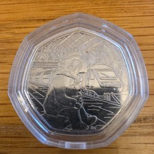 2018 Paddington at the Station 50p Coin Bear Fifty Pence Circulated