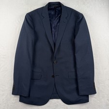 J Crew Ludlow Traveler Sport Coat Blazer 40R Navy Tollegno 1900 Wool Hopsack
