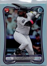 2026 Bowman Yanquiel Fernandez Red RC Variation #91 Rockies Rookie