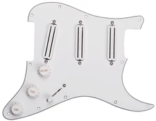 SEYMOUR DUNCAN Triple Rails Loaded/Prewired WHITE Pickguard for Strat