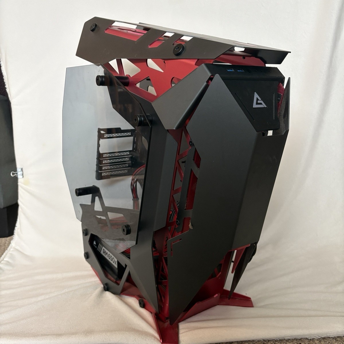 Antec Torque Aluminum ATX Mid Tower Computer Case - Black/Red for