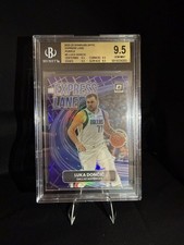 2022-23 Panini Donruss Luka Dončić Express Lane Purple Beckett 9.5