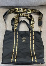 Versace Bag Black Tote Shoulder Purse Perfume Promo