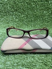 BURBERRY EYEGLASSES FRAME B 2043 3075 50-14-130 BURGUNDY PLASTIC With Case
