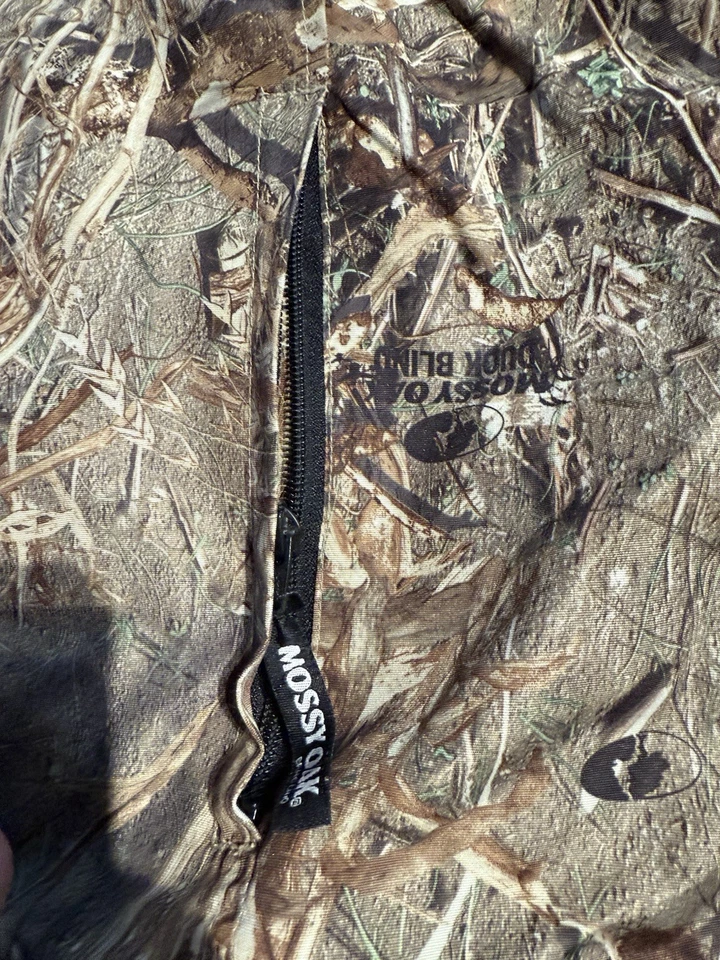 Mossy Oak Duck Blind Camo Waterproof Waterfowl Hunting Insulated Jacket Mens 2XL - Image 3 of 4