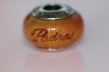 AUTHENTIC PANDORA NIB RETIRED SAN DIEGO PADRES BASEBALL WOOD CHARM 790705-G023