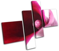 Flower Floral MULTI CANVAS WALL ART Picture Print VA