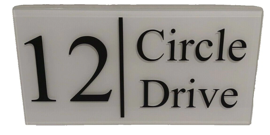 Handmade Rectangle Numbers Home Décor Plaques & Signs