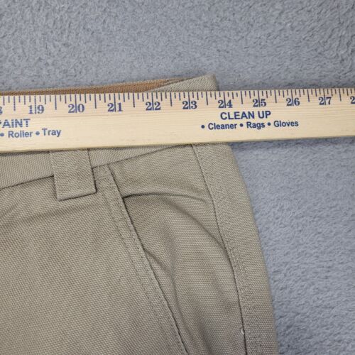 Duluth Trading Pants Mens 48X30 Beige Canvas Cargo Straight Leg Workwear - Picture 2 of 10