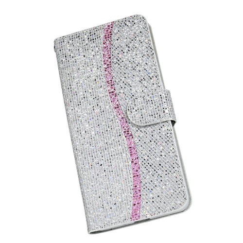 For iPhone 7 8 Xs 11 12 13 14 15 16 Glitter Flip Leather Wallet Cover Case Strap - Picture 36 of 46