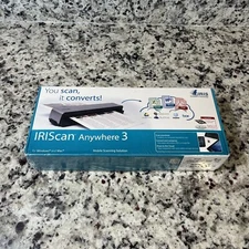 NEW SEALED IRIScan Anywhere 3 WIFI Mobile Scanner OCR Software Office Paperless