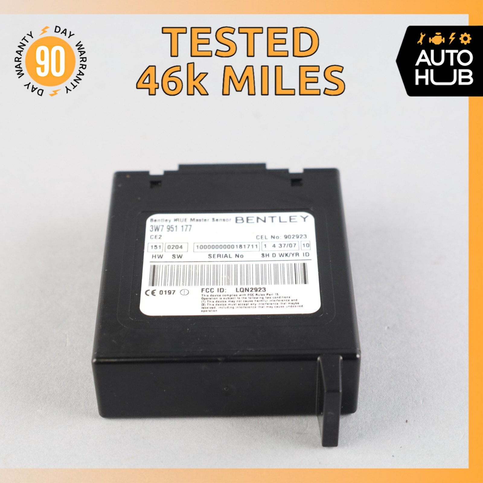 07-11 Bentley Continental GTC Anti Theft Alarm Movement Module OEM 46k