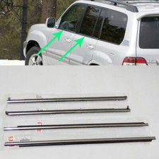 For Toyota Land Cruiser Lc100 98-07 Lh Rh Door Window Strip Silver Frame Replace For Toyota Land Cruiser Lc100 98-07 Lh Rh Door Window Strip Silver Frame Replace