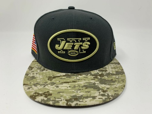 Jets Fitted Cap/Hat Military Camo 