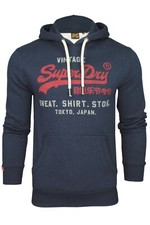 Superdry Mens Vintage Logo  Duo Hoodie Sweater