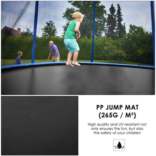 8FT Trampoline for Kids and Adults W/ Safety Enclosure & Ladder Outdoor Backyard - Picture 3 of 7