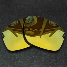 Gold Polarized Replacement Lenses For-Oakley Sliver XL OO9341 Sunglasses