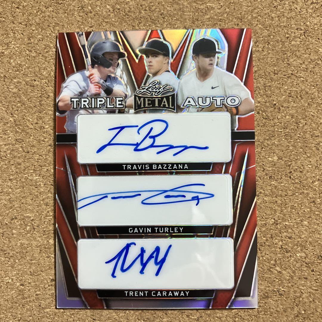Bazzana Turley Caraway Triple Sign Auto Leaf | eBay