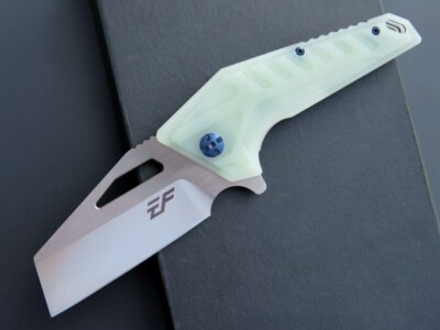 Eafengrow EF933 Folding Knife Jade G10 Handle D2 Steel Big Beast Blade - New